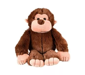 Pelúcia Infantil - 35 cm - Selva - Macaco - W.U. Bichos de Pelúcia