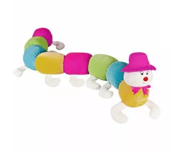 Pelúcia Infantil - 108 cm - Centopéia Grande - Rosa - Anjos Baby