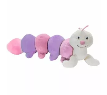Pelúcia Infantil - 48 cm - Centopéia Nina - Lilás - Anjos Baby Toys