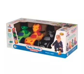 Conjunto de Veículos - Baby Heróis - Esquadrão - Mercotoys