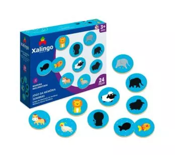 Jogo da Memória Infantil - Sombras - 24 Peças - Xalingo