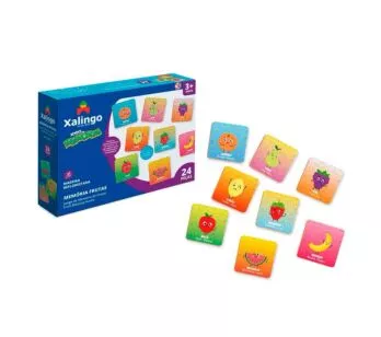 Jogo da Memória Infantil - Frutas - 24 Peças - Xalingo