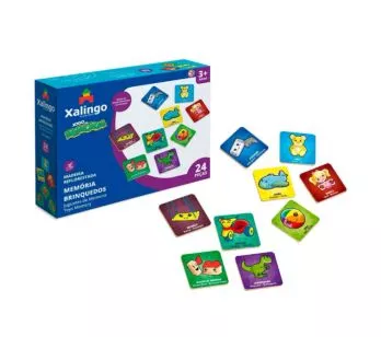 Jogo da Memória Infantil - Brinquedos - 24 Peças - Xalingo