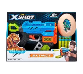 Lançador de Dardos com Alvo - X-Shot Dino Attack - Extinct - Candide