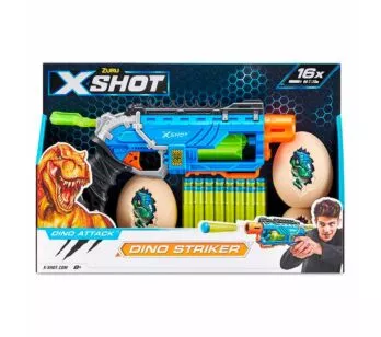Lançador de Dardos com Alvos - X-Shot Dino Attack - Striker - Candide