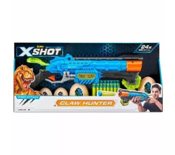 Lançador de Dardos com Alvos - X-Shot Dino Attack - Claw Hunter- Candide