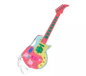 Guitarra Eletrônica Infantil com Sons e Luzes - Peppa Pig - Candide