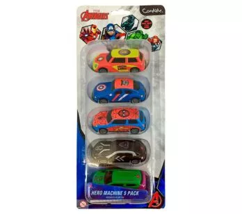 Mini Carrinhos à Fricção - Marvel Avengers - 5 Hero Machine - Candide
