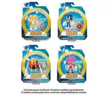 Boneco com Acessório - Sonic The Hedgehog - Sortidos - Candide