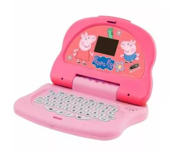 Laptop Infantil Eletrônico - Bilíngue - Peppa Pig - Candide
