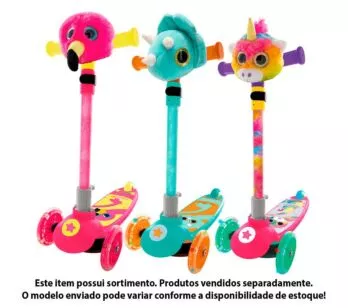 Patinete Infantil - 3 Rodas - Com Luz - PetNete - Sortido - Toyng