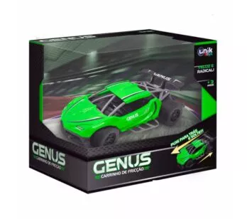 Carrinho de Fricção - Genus - Verde - Unik Toys