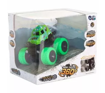 Carrinho de Fricção - Mini Truck 360 - Verde - Unik Toys