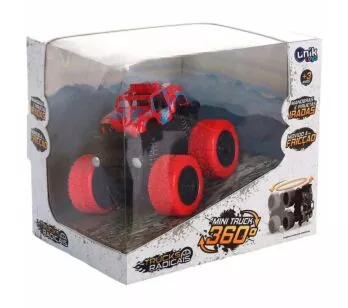 Carrinho de Fricção - Mini Truck 360 - Vermelho - Unik Toys