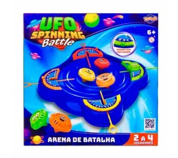 Lançador e Pião de Batalha com Arena - UFO Spining Battle - Toyng