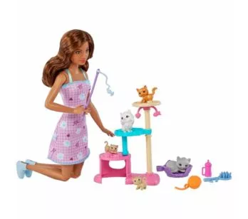 Boneca Articulada - Barbie Pets - Condomínio de Gatinhos - Mattel