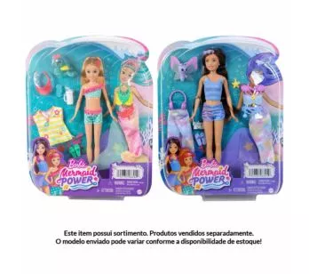 Boneca com Acessórios - Barbie Mermaid Power - Sortida - Mattel