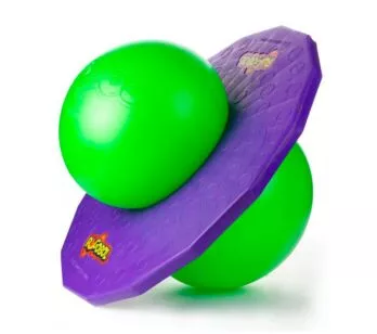 Pula-Pula Infantil - Pogobol - Roxo e Verde - Estrela