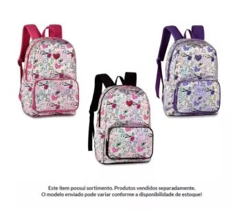 Mochila de Costas - Clio Girls - Holográfica - Sortida - Clio Style