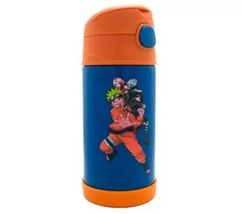 Garrafa com Canudo - Térmica - 400ml - Naruto - Zonacriativa