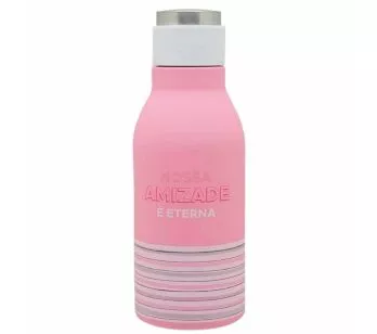 Garrafinha Cantil - Térmica - 400ml - Amizade Eterna - Zonacriativa