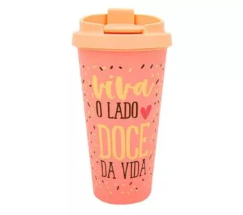 Copo com Tampa - 500ml - Chocoladies - Viva o Lado Doce - Uatt