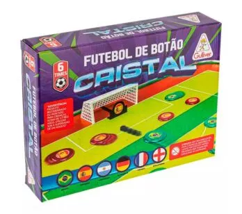Jogo de Futebol de Botão - Cristal - 6 Times - Gulliver