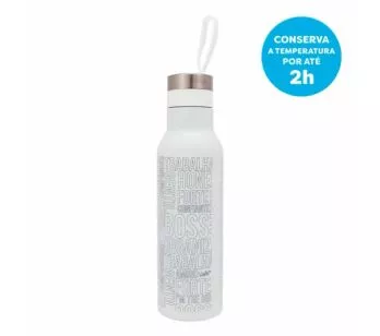 Garrafinha Cantil - 500ml - The Boss - Cinza - Uatt