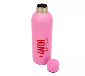 Garrafa Cantil - 750ml - Frases - Mais Amor Por Favor - Uatt