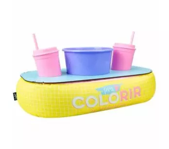Kit Almofada Porta Pipoca Dupla - Colorir os Momentos - Uatt