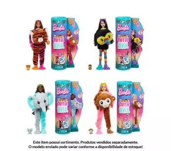 Boneca Articulada - Barbie Cutie Reveal - Selva - Sortida - Mattel