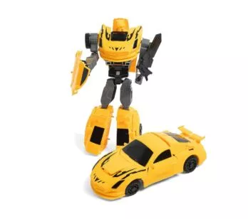 Veículo 2 em 1 - Auto Robótico - Carro Vira Robô - Amarelo - Toyng