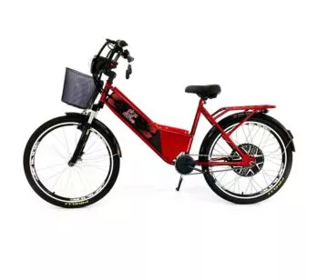 Bicicleta Elétrica - Street PAM - Cestinha - 800w 48v Lithium - Vermelha - Plug and Move