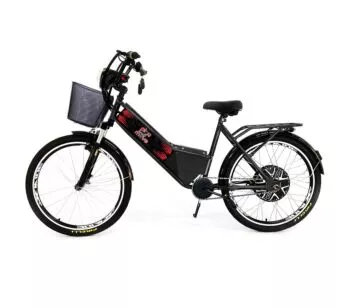 Bicicleta Elétrica - Street PAM - Cestinha - 800w 48v Lithium - Preta - Plug and Move