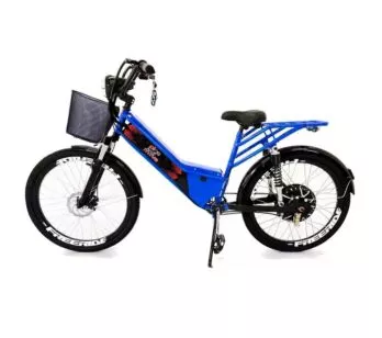 Bicicleta Elétrica - Street Plus PAM - Cestinha - 800w Lithium - Azul - Plug and Move