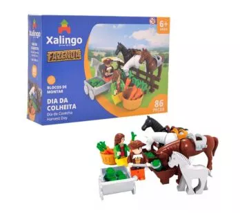 Blocos de Montar - Fazenda - Dia de Colheita - 86 peças - Xalingo
