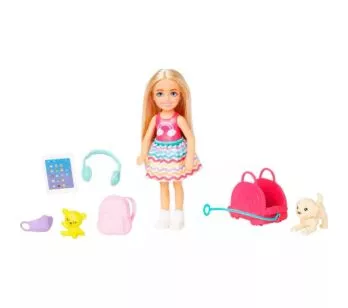 Boneca com Acessórios - Barbie Chelsea - Viajante - Mattel