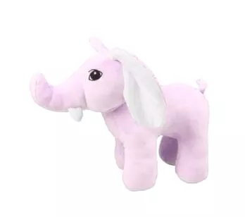 Pelúcia Infantil - Elefante Pipoca - Rosa - W.U. Bichos de Pelúcia