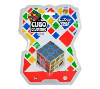 Jogo Cubo Mágico - Cubo Divertido - 9 Faces - Color - DM Toys