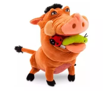 Pelúcia Infantil - 35cm - Disney - Rei Leão - Pumba - Fun Divirta-se