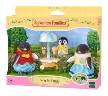 Figuras com Acessórios - Sylvanian Families - Família Pinguins - Epoch Magia