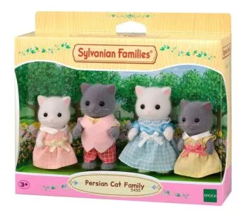 Figuras - Sylvanian Families - Família Gatos Persas - Epoch Magia