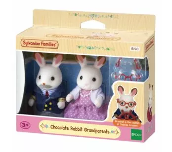 Figuras - Sylvanian Families - Avós Coelhos Chocolate - Epoch Magia