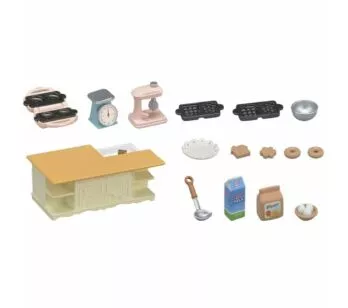 Acessórios e Móveis - Sylvanian Families - Cozinha com Ilha - Epoch Magia
