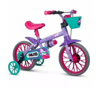 Bicicleta Infantil com Rodinhas - Aro 12 - Cecizinha Uni - Nathor