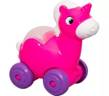 Figura Educativa - Didático - Baby Fofo - Unicórnio - Rosa - MercoToys