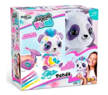 Pelúcia de Pintar - Style 4 Ever - Airbrush Plush - Panda - Fun Divirta-se