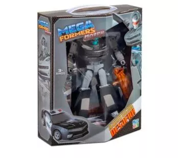 Carrinho Roda Livre - 2 em 1 - Megaformers - Morph - Polícia - Multikids