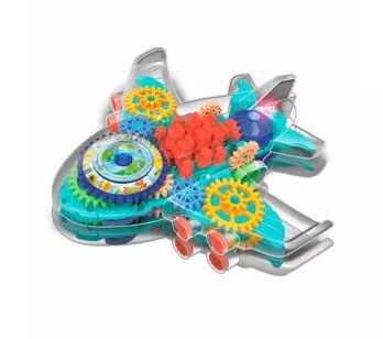 Avião Roda Livre - Tech Gear - Neon Plane - Colorido - Toyng