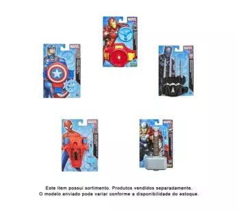 Lançador com Acessório - Marvel - Homem de Ferro & Homem Aranha - Hasbro